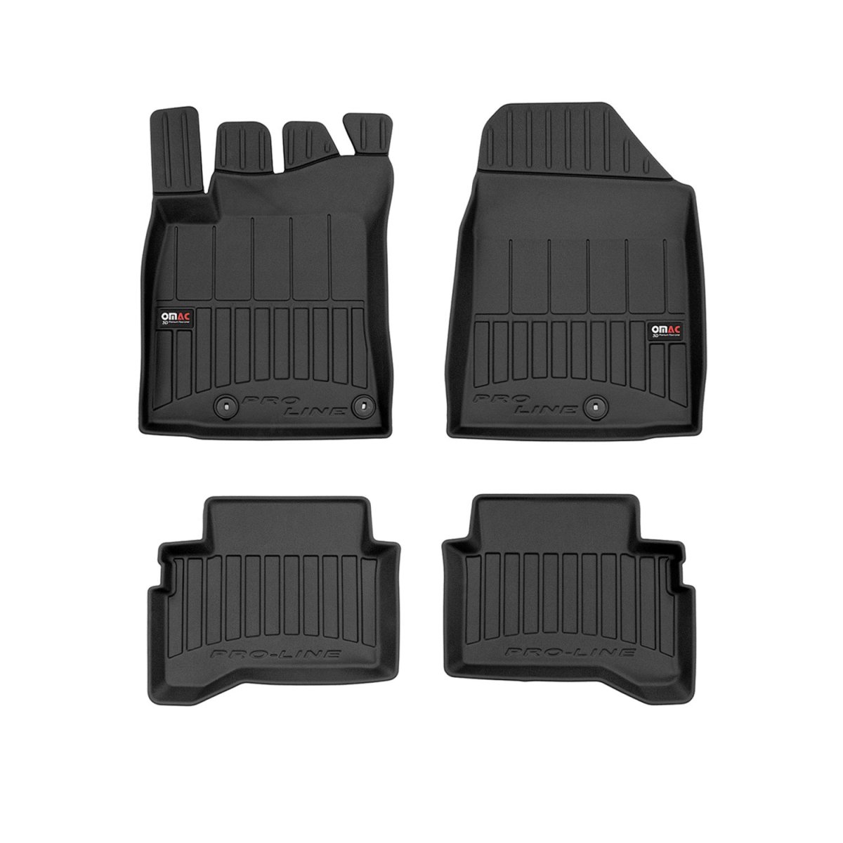 Hyundai Ioniq Floor Mat - Omac - Premium TPE - Black - '17-'22 Hyundai Ioniq Floor Mat - Omac - Premium TPE - Black - '17-'22